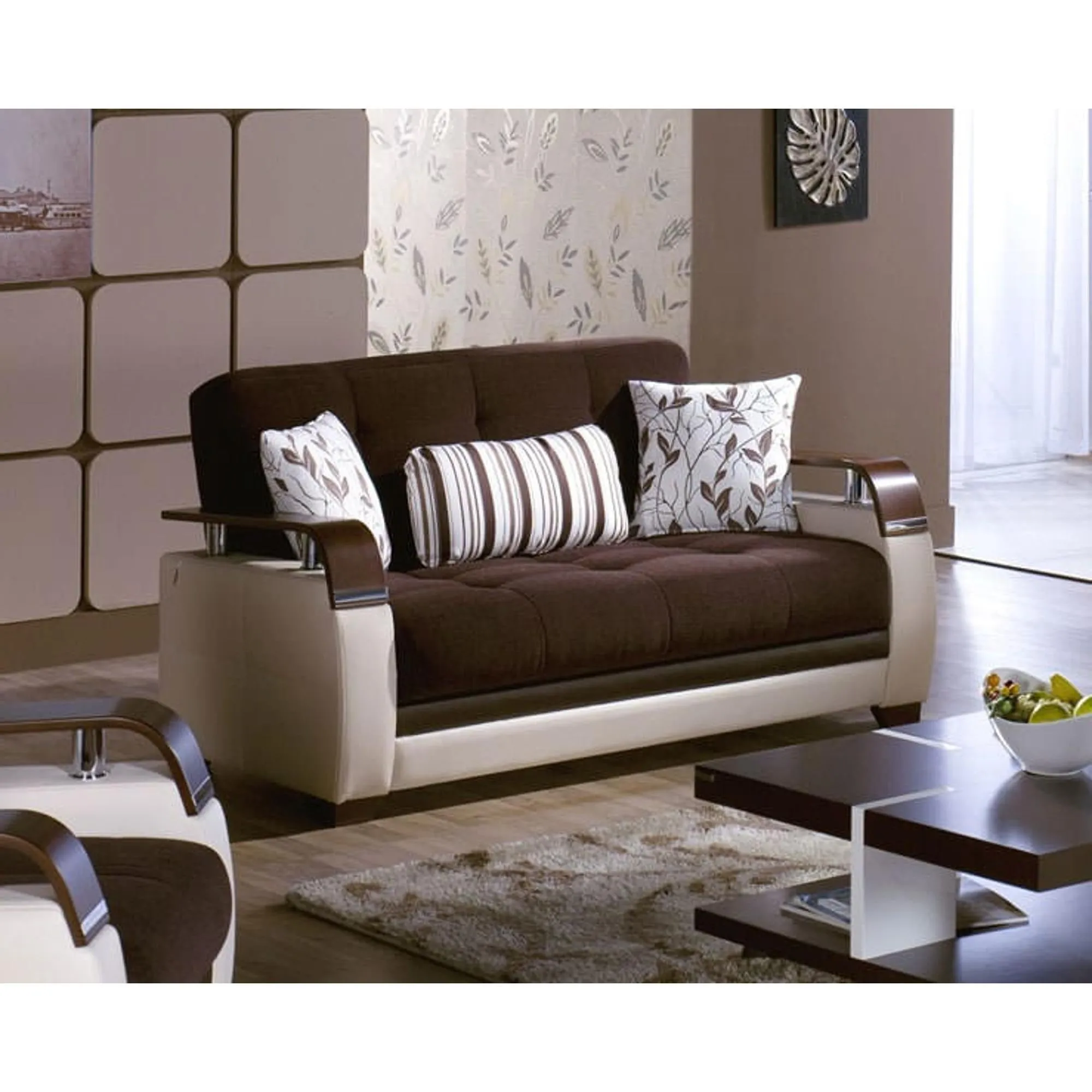 Natural Loveseat in Colins Brown