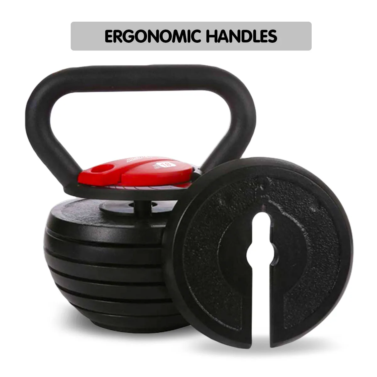 Powertrain Adjustable Kettlebell Weights Dumbbell - 18kg